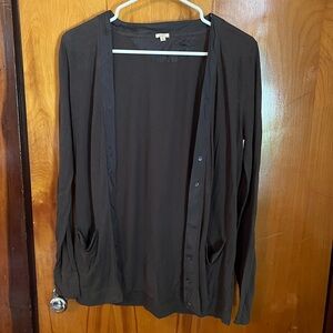 Jcrew Charcoal Cardigan